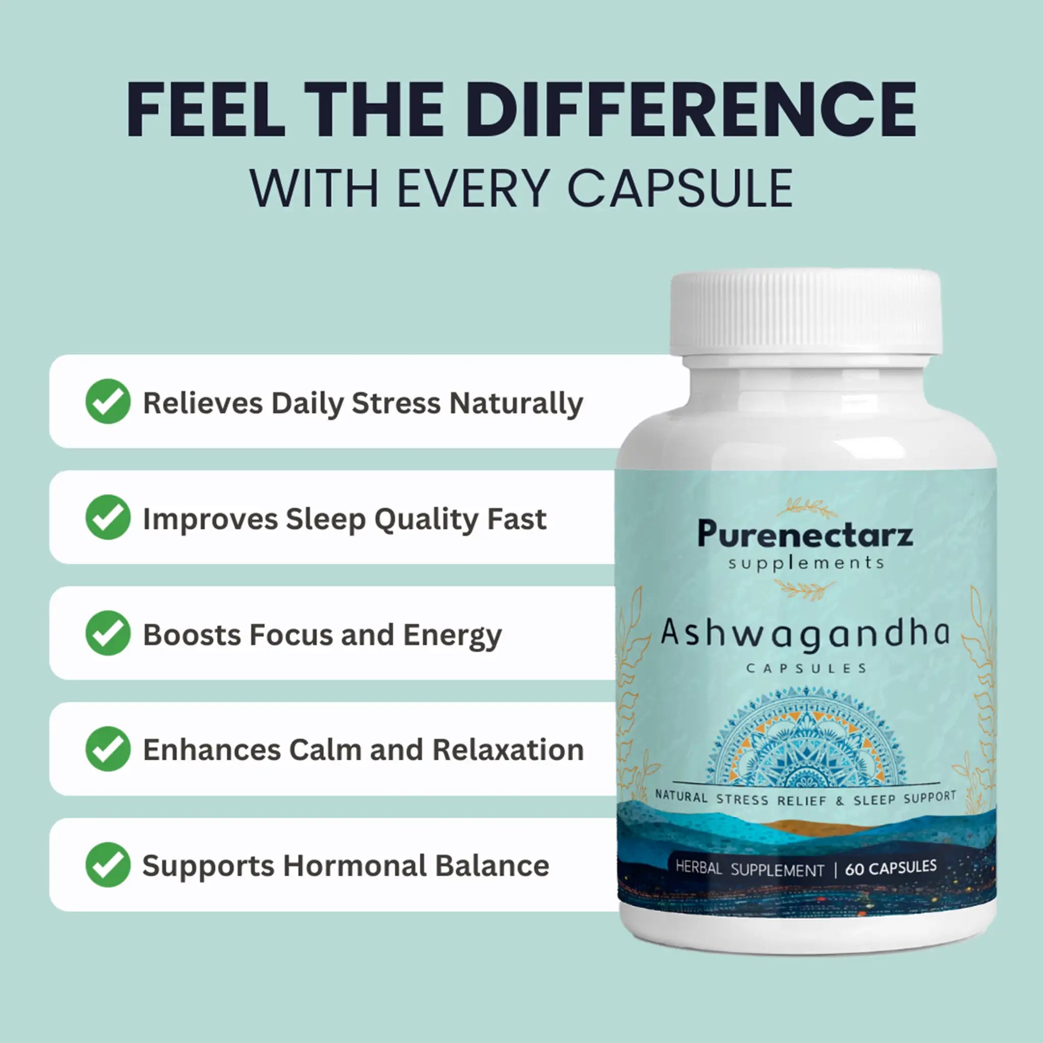 Purenectarz™ Ashwagandha Capsules